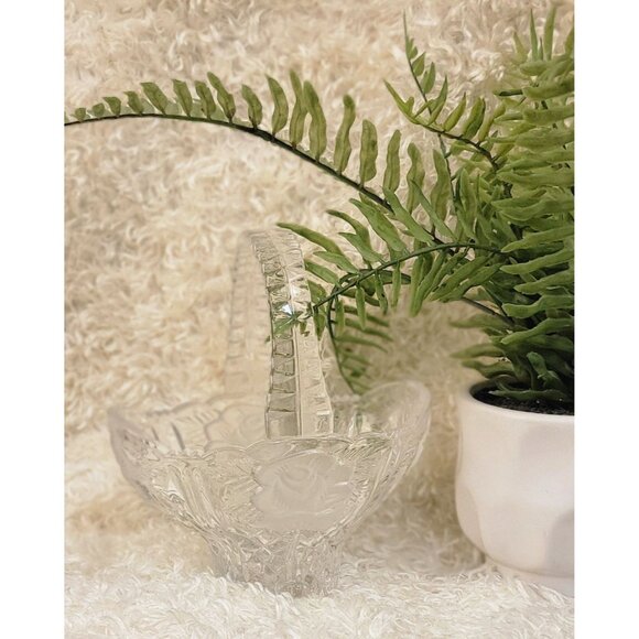 Vintage Anna Hutte Bleikristall 24% Lead Crystal Basked - Picture 11 of 12
